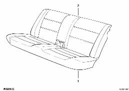 REAR SEAT diagram for BMW 3 Series E30 320i