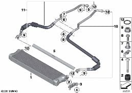 ENGINE OIL COOLER/OIL COOLER LINE