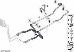 TRANSMISSION OIL COOLER LINE