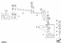 Tubo amortiguador diagram for BMW 3 Series E90 LCI M3