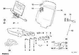 Κάθισμα μπροστά ρύθμ.καθίσμ. επιμ.εξαρτ. diagram for BMW 3 Series E36 325i