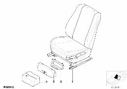 SEAT, FRONT, COMPLETE SEAT