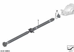 DRIVE SHAFT (SWIVEL JOINT) diagram for BMW 6 Series F13 640i