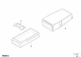 SEAT REAR, CENTER ARMREST, MULTIFUNCTION diagram for BMW 3 Series E36 318is