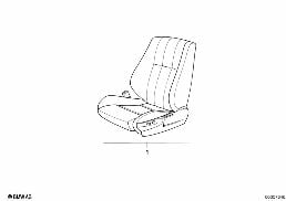 BMW SPORT SEAT, ELECTRICALLY ADJUSTABLE diagram for BMW 8 Series E31 850Ci