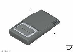 INDIVIDUAL ARMREST, REAR (S4UKA) diagram for BMW X6 E71 50iX