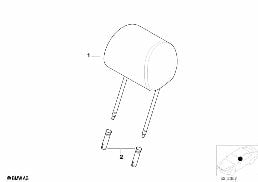 Appuie-tête avant diagram for BMW 5 Series E39 525td