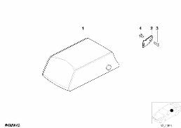 Accoudoir central siège arrière diagram for BMW 5 Series E39 525td