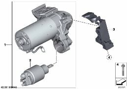 STARTER diagram for BMW X5 F15 25d