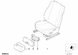 Siège avant complet diagram for BMW 5 Series E39 525td