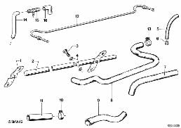 CRANKCASE-VENTILATION diagram for BMW 3 Series E21 320