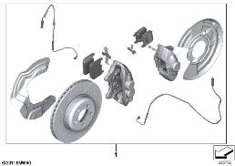 SET OF M PERFORMANCE BRAKES FRONT/REAR
