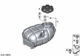 EXPANSION TANK diagram for BMW 4 Series F32 435iX