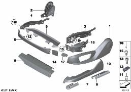 SEAT FRONT SEAT COVERINGS diagram for BMW 5 Series F11 535iX