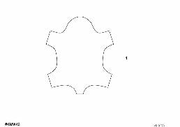 Towar na metry, skóra Merino diagram for BMW 7 Series E65 745i