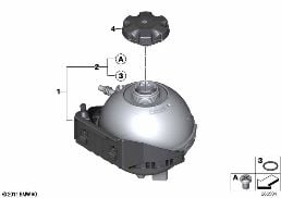 EXPANSION TANK diagram for BMW 1 Series F20 LCI 125i
