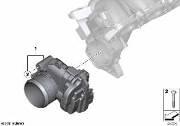 THROTTLE HOUSING ASSY diagram for BMW 3 Series F30 LCI 320i ed