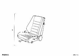 BMW SPORTS SEAT diagram for BMW 5 Series E28 525i