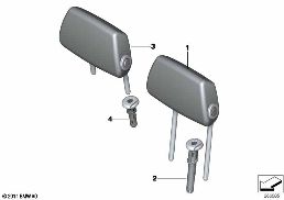 REAR SEAT HEAD RESTRAINT