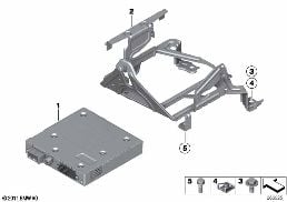 TV MODULE / BRACKET diagram for BMW 4 Series F32 LCI 420iX