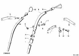 OIL PAN/OIL LEVEL INDICATOR diagram for BMW 3 Series E21 320
