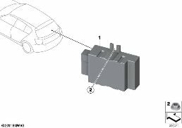 CONTROL UNIT FOR FUEL PUMP diagram for BMW 1 Series F20 LCI 125d