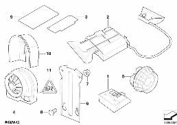 THEFT ALARM WITH RADIO BURGLAR ALARM diagram for BMW X5 E53 4.8is