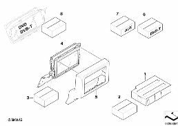 SPARE PARTS DVD ADVANCED diagram for BMW 5 Series E60 LCI 523Li
