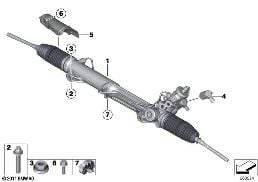 HYDRO STEERING BOX diagram for BMW 3 Series E92 LCI 325xi