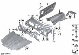 SOUND INSULATION diagram for BMW Z4 E89 30i
