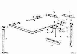 SINGLE PARTS FOR SLIDING LIFTING ROOF diagram for BMW 5 Series E12 525