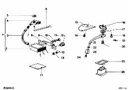 SLIDING ROOF CONTROL diagram for BMW 5 Series E12 525