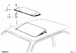 SLIPSTREAM DEFLECTOR diagram for BMW 5 Series E12 525