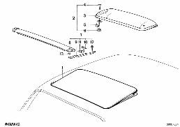 SLIPSTREAM DEFLECTOR diagram for BMW 5 Series E28 535i