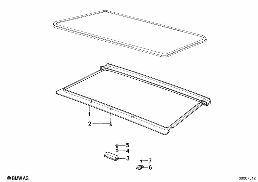 GLASS COVER diagram for BMW 5 Series E28 535i