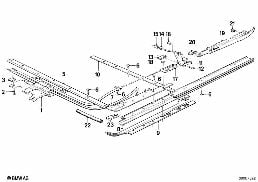 SINGLE PARTS FOR SLIDING LIFTING ROOF diagram for BMW 3 Series E30 320i