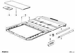 TRIM SLIDING LIFTING ROOF diagram for BMW 3 Series E30 320i