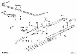Schiebehebedach-Antrieb diagram for BMW 7 Series E32 750iL