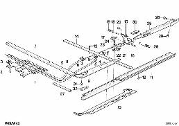 SINGLE PARTS FOR SLIDING LIFTING ROOF diagram for BMW 5 Series E28 535i
