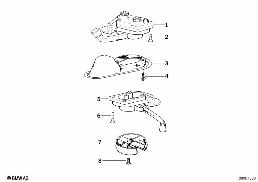 SINGLE PARTS FOR SLIDING LIFTING ROOF diagram for BMW 3 Series E36 318is