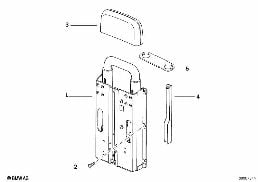 Sistema di roll-bar diagram for BMW 3 Series E36 320i