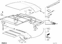 Corredi riparazione p capote diagram for BMW 3 Series E36 320i