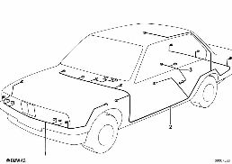 MAIN WIRING HARNESS diagram for BMW 3 Series E21 318