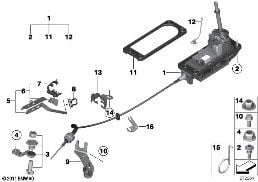Schaltung Steptronic diagram for BMW MINI Paceman R61 Cooper