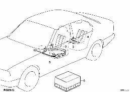 SEAT HEATING diagram for BMW 8 Series E31 850Ci