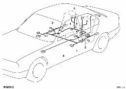 Diverse Zusatzkabelsätze diagram for BMW 7 Series E32 750iL
