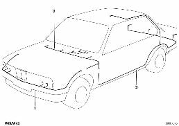 Hauptkabelbaum diagram for BMW 7 Series E32 750iL