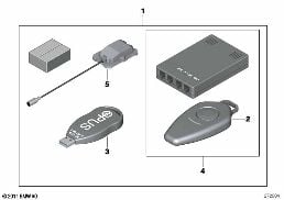 Livre de bord électronique diagram for BMW 5 Series E39 525td