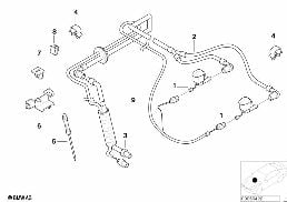 Pièces de dispositif de lave-glace diagram for BMW 5 Series E39 525td