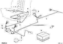 SEAT HEATING diagram for BMW 5 Series E28 525i